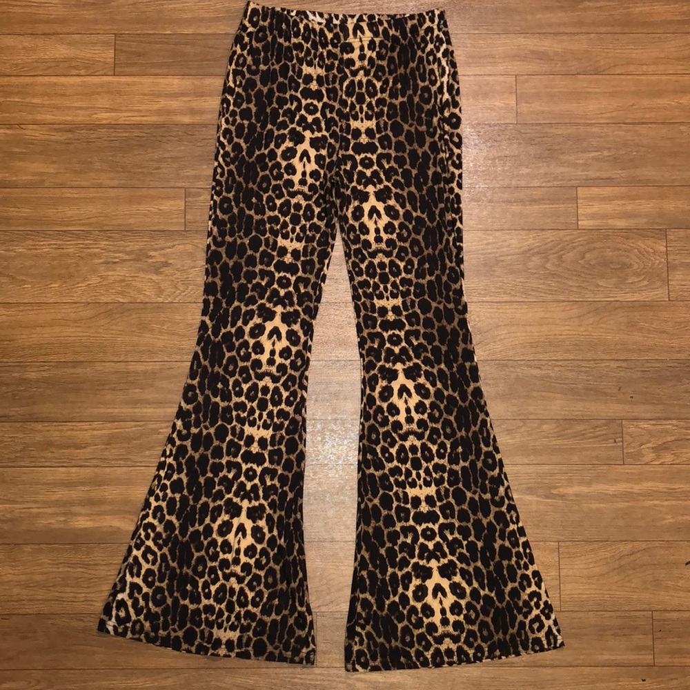 Leopard Stretchy Flares